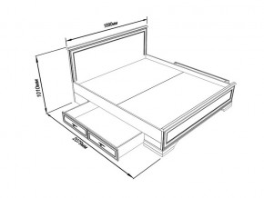 Кровать S320-LOZ/180 с выкатными тумбами Кентаки каштан в Качканаре - kachkanar.magazinmebel.ru | фото - изображение 2