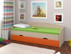 Кровать Соня 2 сонома-оранжевый в Качканаре - kachkanar.magazinmebel.ru | фото