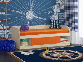 Кровать Соня 4 дуб молочный-оранжевый в Качканаре - kachkanar.magazinmebel.ru | фото - изображение 1