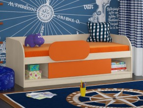 Кровать Соня 4 дуб молочный-оранжевый в Качканаре - kachkanar.magazinmebel.ru | фото - изображение 3