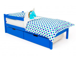 Кровать Svogen classic с ящиками и бортиком синий в Качканаре - kachkanar.magazinmebel.ru | фото