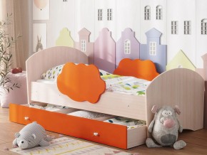 Кровать Тучка с ящиком дуб-оранж в Качканаре - kachkanar.magazinmebel.ru | фото - изображение 1