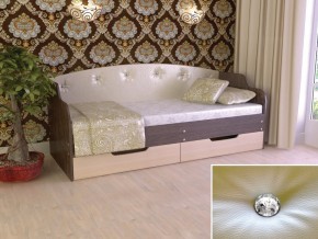 Кровать Юниор Тип 2 Венге/дуб молочный 800х1600 в Качканаре - kachkanar.magazinmebel.ru | фото