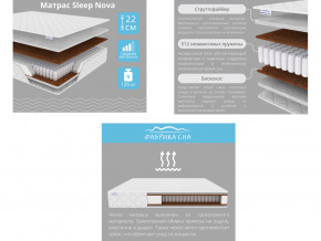 Матрас Sleep Nova шириной 1600 мм в Качканаре - kachkanar.magazinmebel.ru | фото - изображение 2