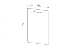 П 45 Комплект для посудомоечной машины 450 мм (цоколь + фасад) ЛДСП в Качканаре - kachkanar.magazinmebel.ru | фото