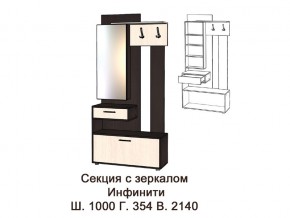 Секция с зеркалом в Качканаре - kachkanar.magazinmebel.ru | фото