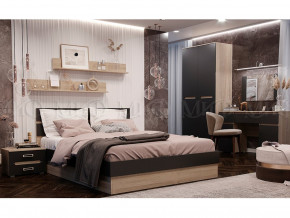 Спальня Ким Графит софт, сонома в Качканаре - kachkanar.magazinmebel.ru | фото - изображение 1