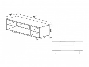 Тумба для ТВА Moderno-1400 Ф6 в Качканаре - kachkanar.magazinmebel.ru | фото - изображение 4