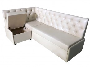 Угловой диван Призма со стяжками белый со спальным местом в Качканаре - kachkanar.magazinmebel.ru | фото - изображение 2