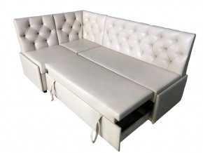 Угловой диван Призма со стяжками белый со спальным местом в Качканаре - kachkanar.magazinmebel.ru | фото - изображение 3