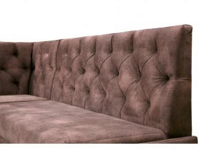 Угловой диван Призма со стяжкми коричневый со спальным местом в Качканаре - kachkanar.magazinmebel.ru | фото - изображение 2
