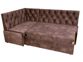Угловой диван Призма со стяжкми коричневый со спальным местом в Качканаре - kachkanar.magazinmebel.ru | фото - изображение 4