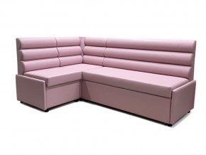 Угловой диван Призма Валики со спальным местом розовый в Качканаре - kachkanar.magazinmebel.ru | фото - изображение 1