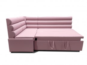 Угловой диван Призма Валики со спальным местом розовый в Качканаре - kachkanar.magazinmebel.ru | фото - изображение 3